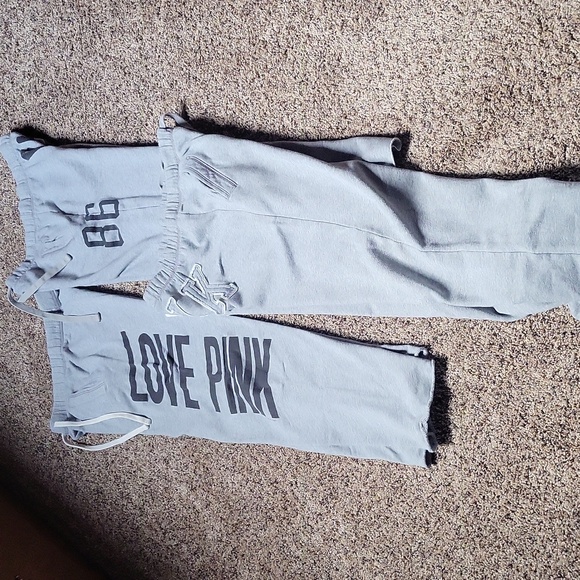 X3 Victorias Secret PINK Boyfriend Sweatpants XS - Picture 5 of 7
